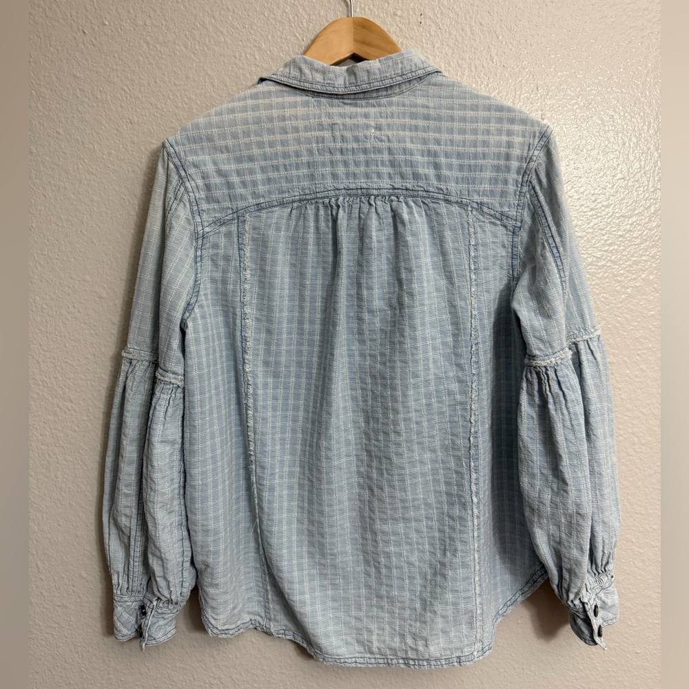 Free People Glacier Bay Check Shirt - Picture 8 of 11